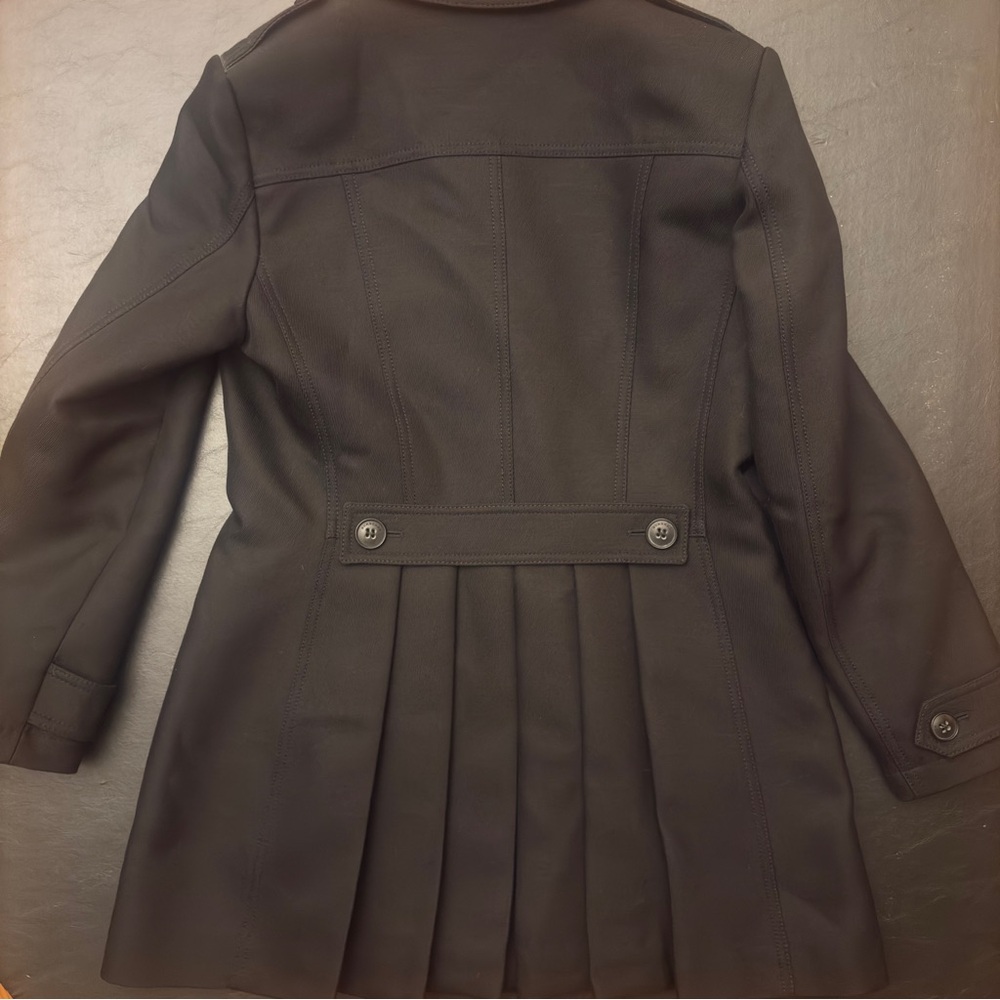 Burberry Brit Black Double-Breasted Trench Coat - Picture 2 of 16